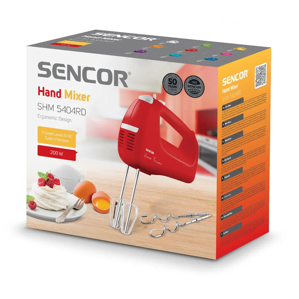 Sencor SHM 5404RD Electric Hand Mixer
