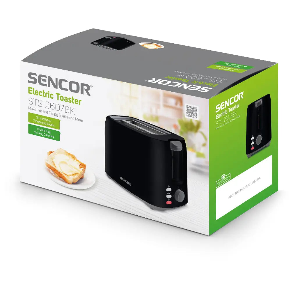 Sencor STS 2607BK 2-Slice Toaster