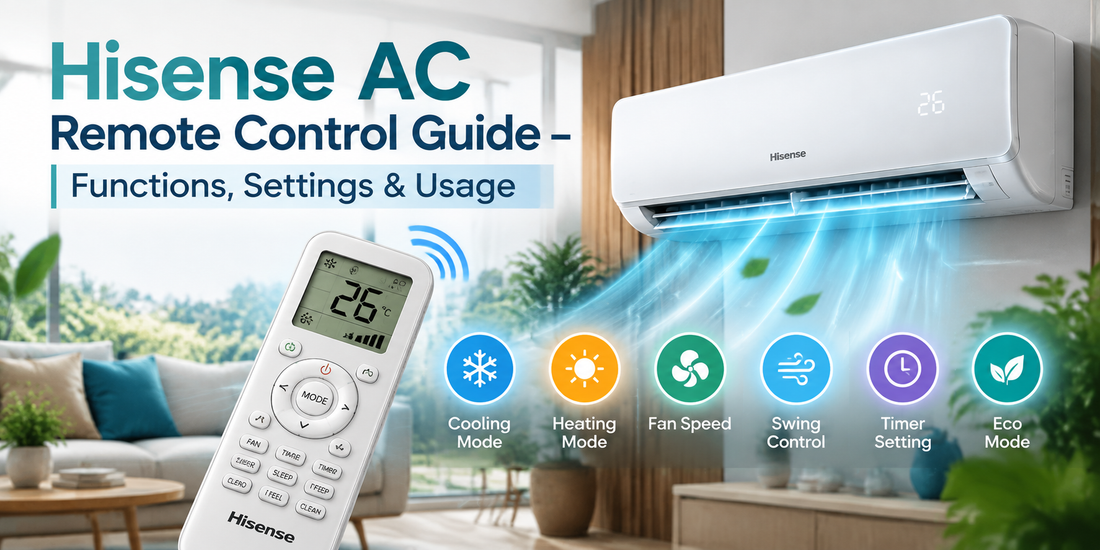 Hisense AC Remote Control Guide – Functions, Settings & Usage