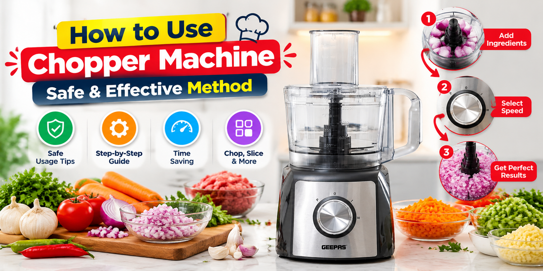 How to Use Chopper Machine – Safe & Effective Method