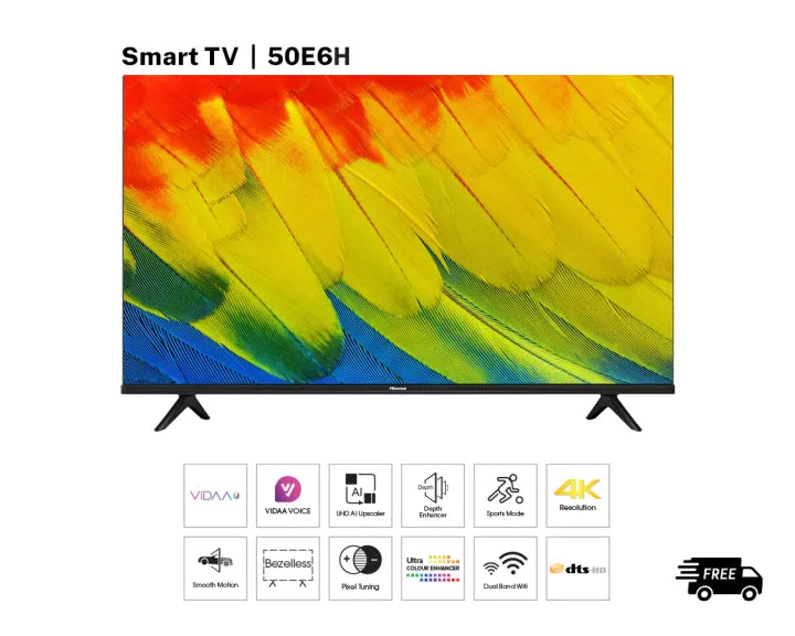 Hisense 50E6H 4K Smart LED TV