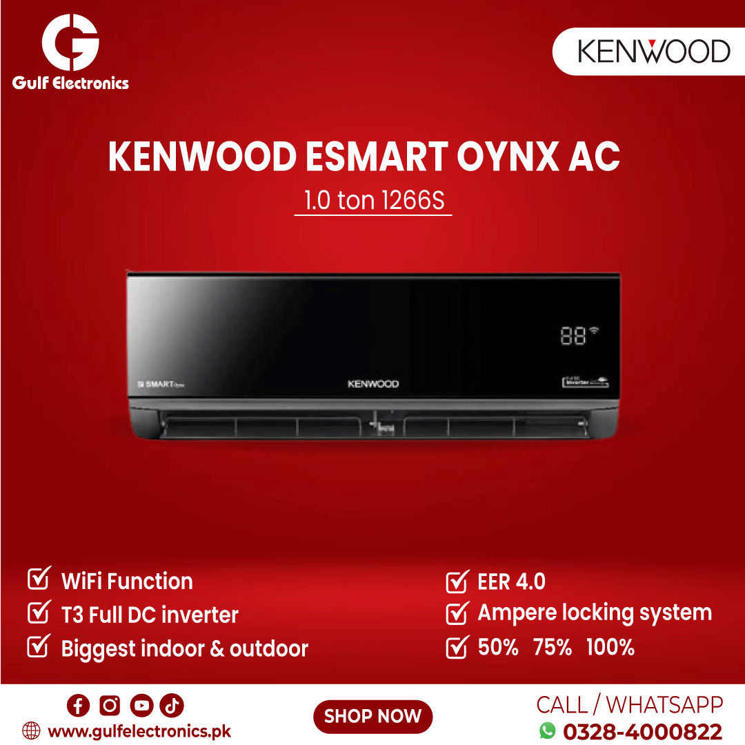Kenwood KES-1266S E-Smart Onyx 1 Ton Inverter Split AC