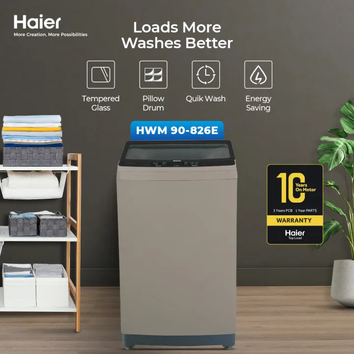 Haier HWM90-826E Top Load Washing Machine