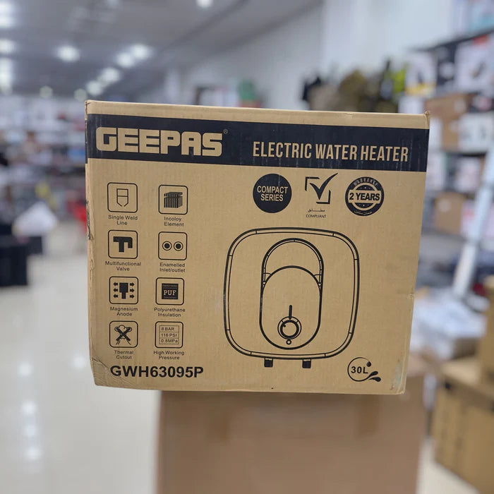 Geepas GWH-63095P Electric Geyser 30 Liter