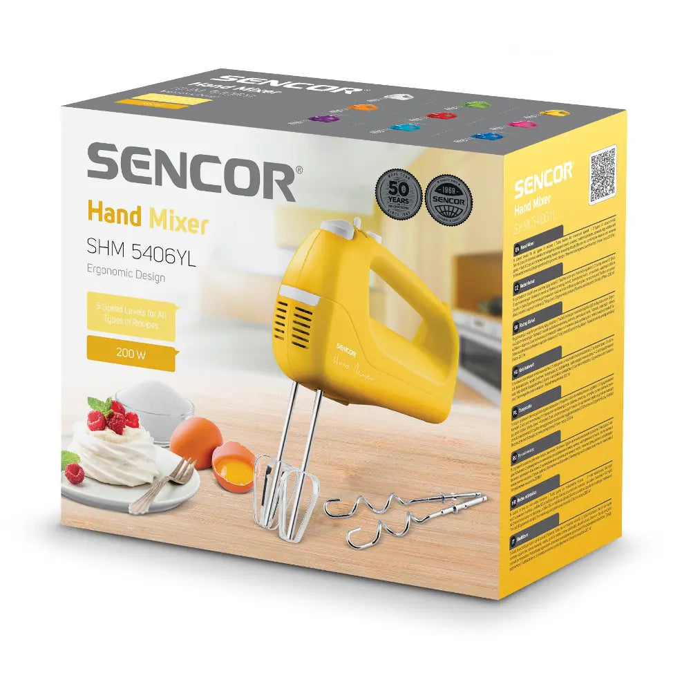 Sencor SHM 5406YL Electric Hand Mixer