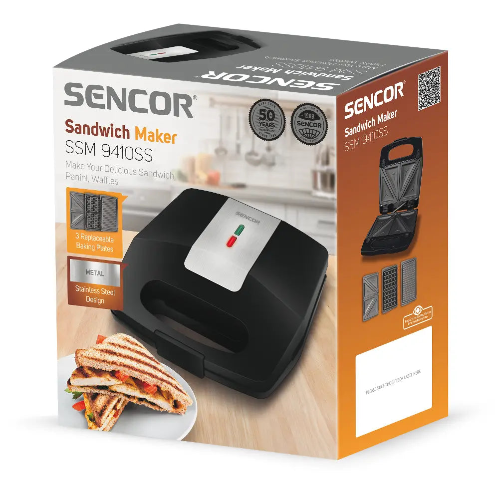 Sencor SSM 9410SS 3-in-1 Sandwich Maker