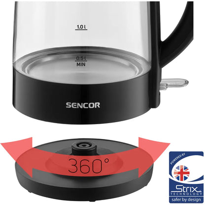 Sencor SWK 2711BK Glass Electric Kettle