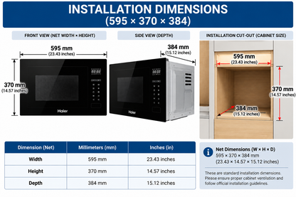 Haier HMN-25NG24 Built In Microwave Oven
