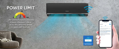 EcoStar Duke Series ES‑12DU02 1 Ton Grey Split AC