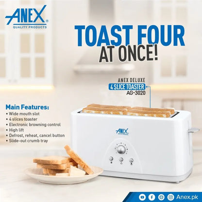 Anex AG‑3020 Deluxe 4 Slice Toaster