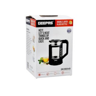 Geepas GK-38049 Electric Glass Kettle