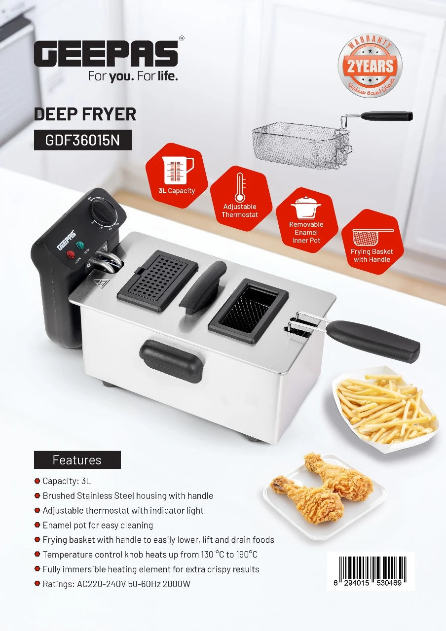 Geepas GDF36015N Deep Fryer
