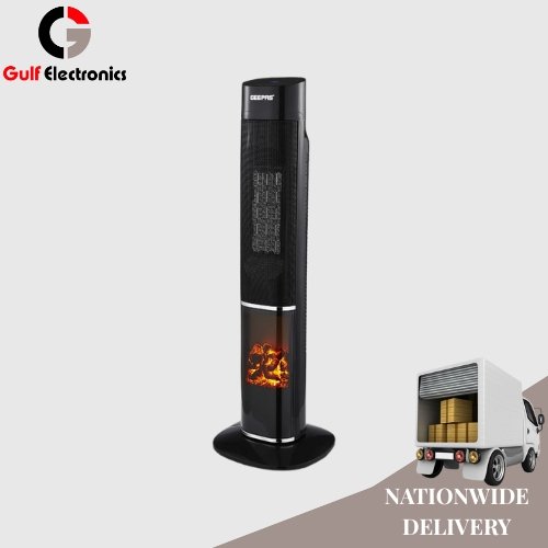 Geepas GRH-28575 PTC With remote control 3D Flame Digital Ceramic Tower Heater