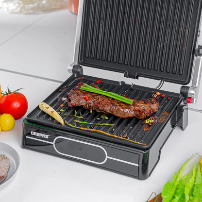 Geepas Digital Stainless Steel Grill Maker GGM36557