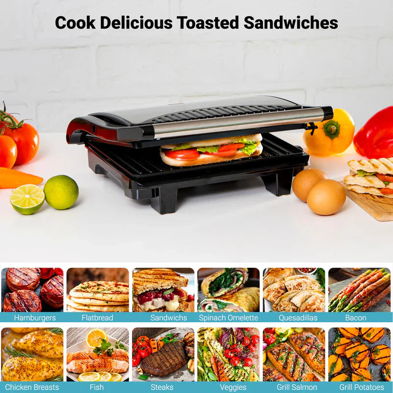 Geepas GGM5394 Stainless Steel Grill Maker