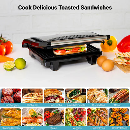 Geepas GGM5394 Stainless Steel Grill Maker