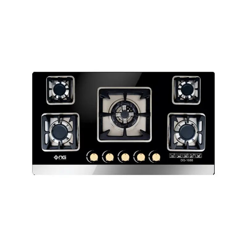 Nasgas DG-GN5 555 Glass Top Gas Kitchen Hob