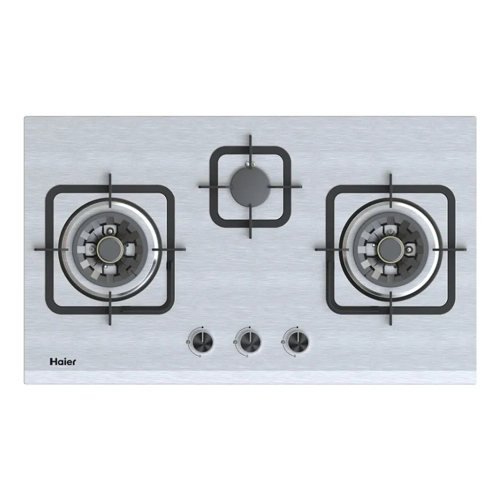 Haier HCC-Q87388 3 Burner Stainless Steel Hob