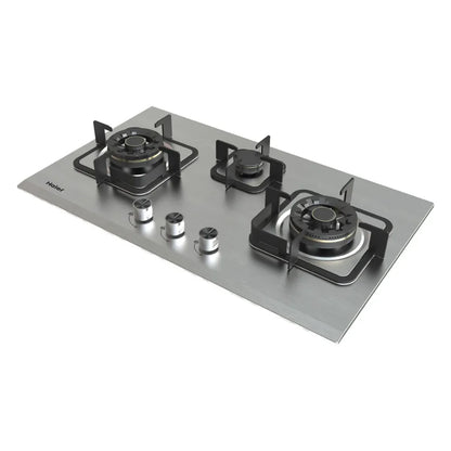 Haier HCC-Q87388 3 Burner Stainless Steel Hob