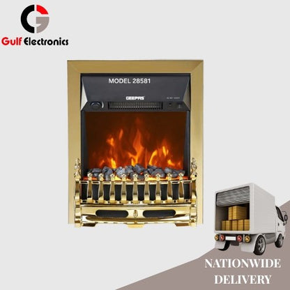 Geepas GRH28581P Electric Fireplace Heater