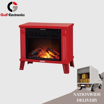 Geepas GFH9556P Fireplace Fan Heater
