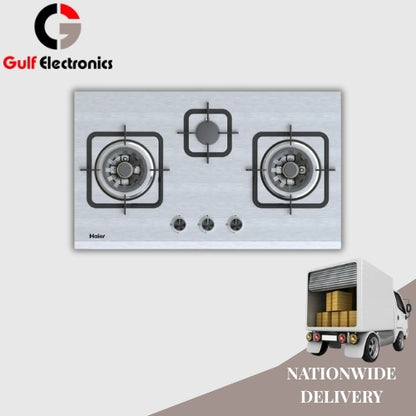 Haier HCC-Q87388 3 Burner Stainless Steel Hob