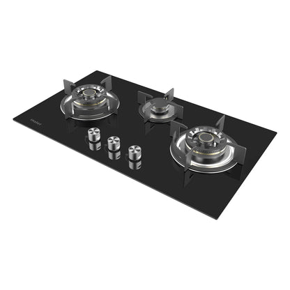 Haier HCC-Q67356 3 Burner Tempered Glass Hob