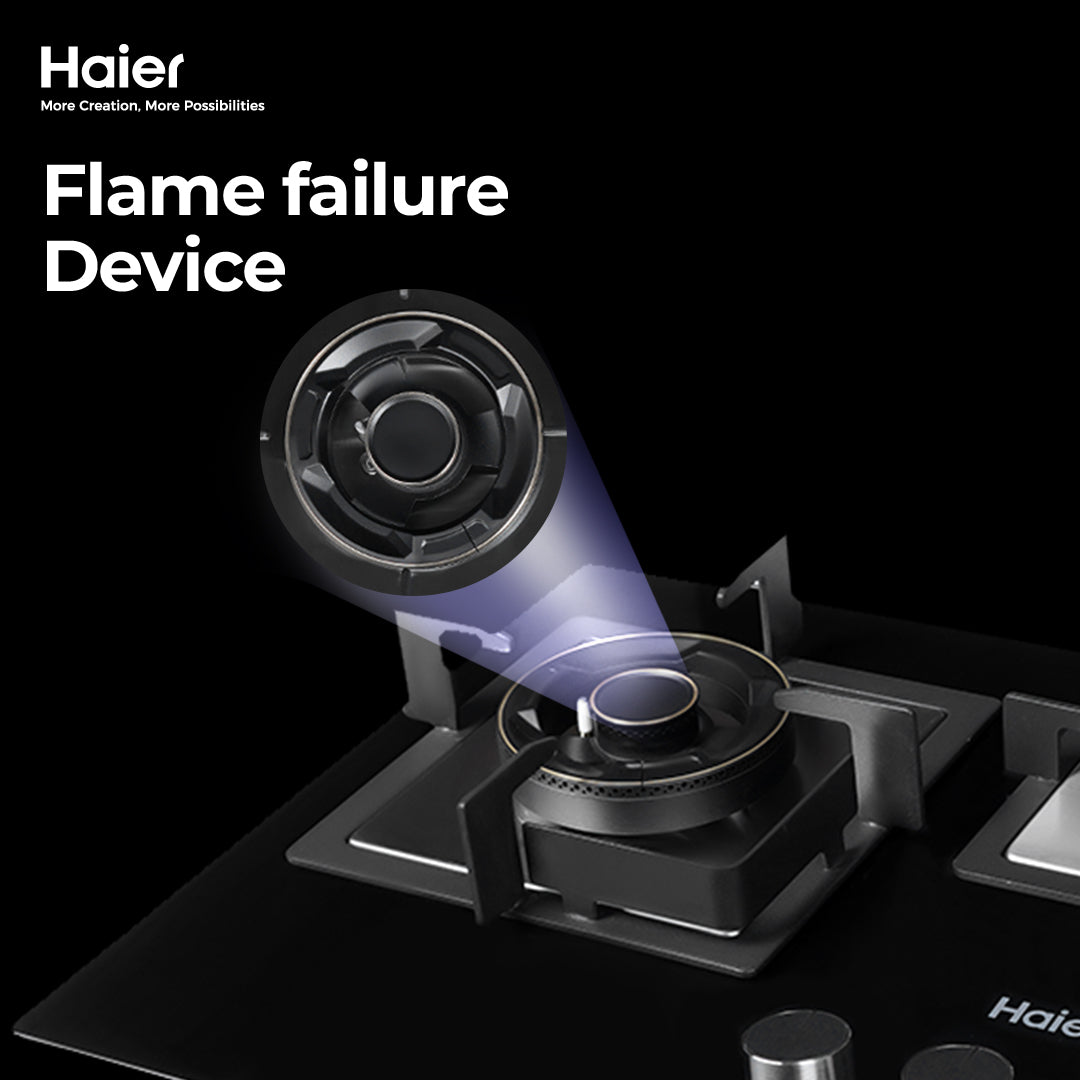 Haier HCC-Q67358 3 Burner Stainless Steel Hob