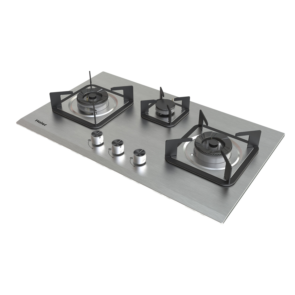 Haier HCC-Q57328 3 Burner Stainless Steel Hob