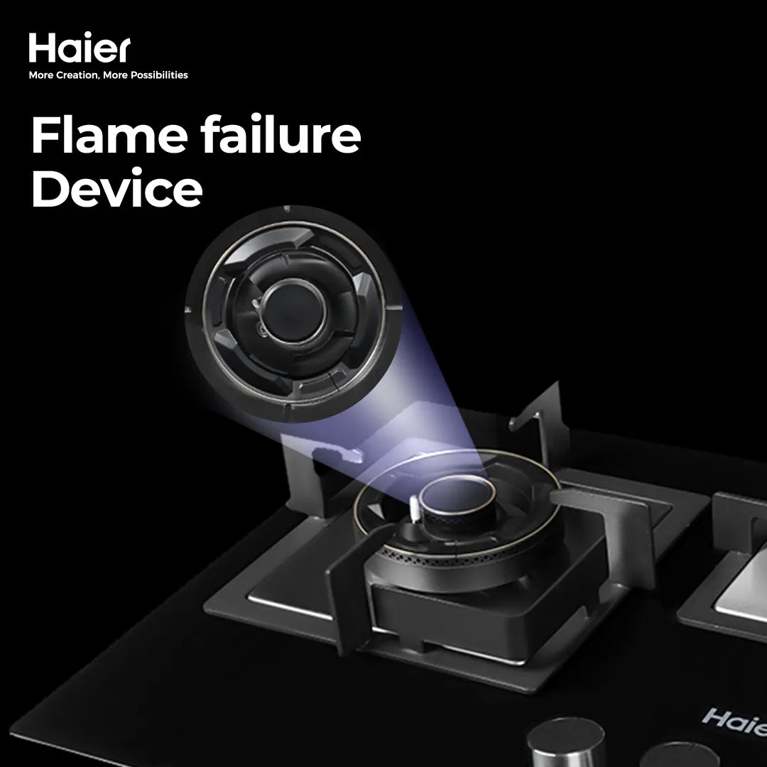 Haier HCC-Q57326 3 Burner Tempered Glass Hob