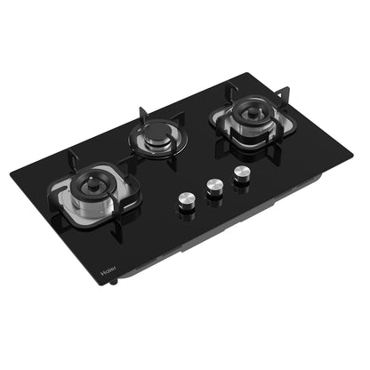 Haier HCC-6321DGG 3 Burner Tempered Glass Hob