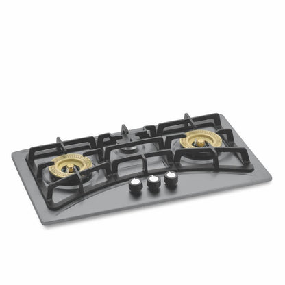 Golden Fuji #ST‑4000 Kitchen Built‑In Hob - Brass Burner Black