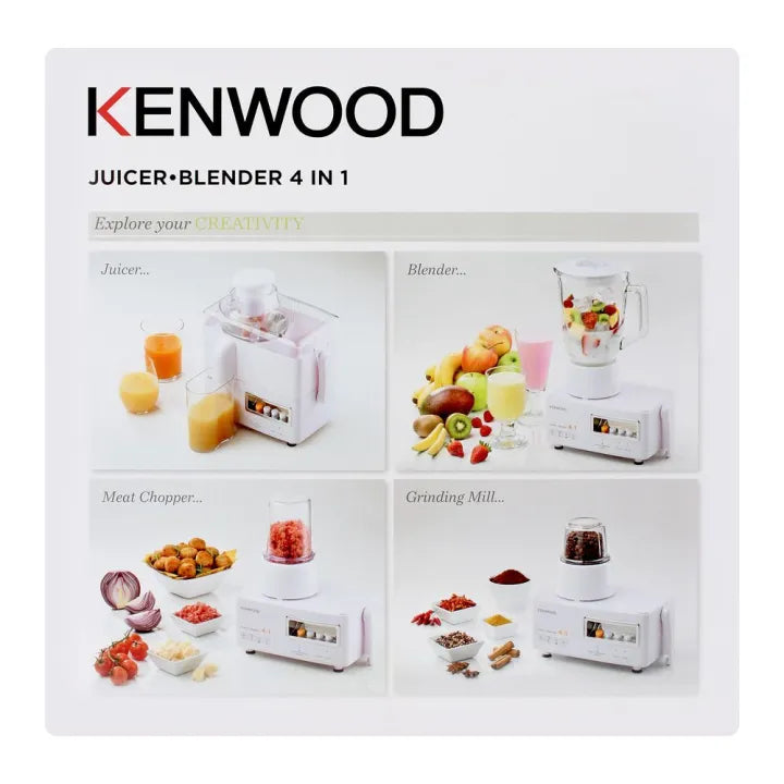 Kenwood JEP-00-400WH 4-in-1 Juicer Blender