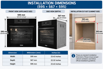 Haier HOX-FP3AGB-PK Built In Oven