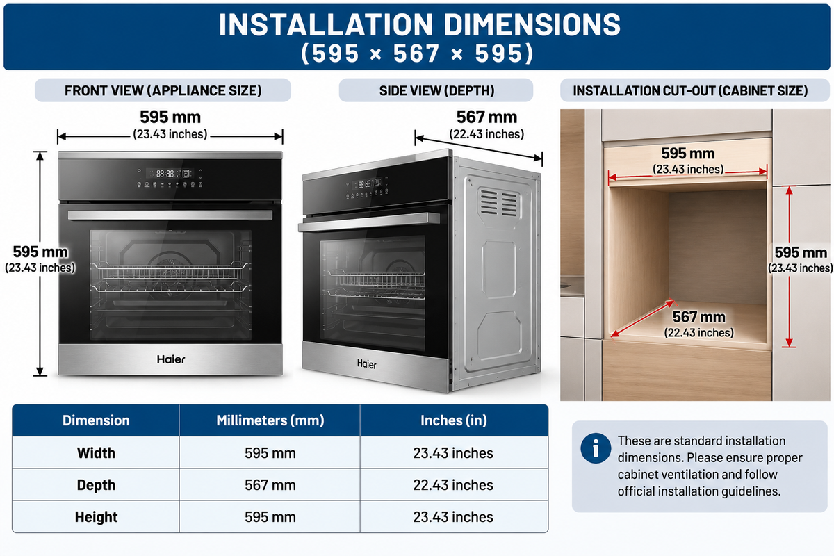 Haier HOX-FP3AGBX-PK Built In Oven