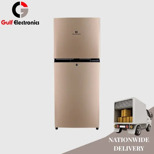 Dawlance REF 9140WB E-Chrome Hairline Golden Refrigerator