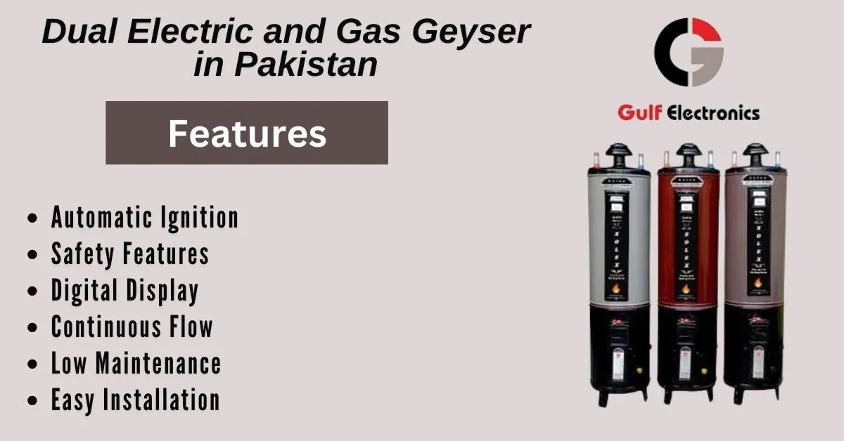 electric gas geyser price in pakistan