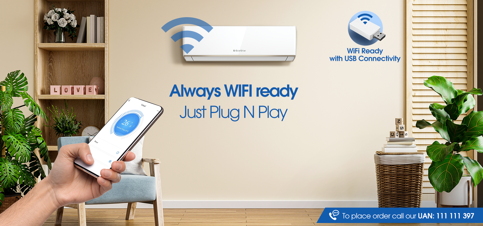 EcoStar ES-18EM01WS Emperor Series 1.5 Ton Inverter AC