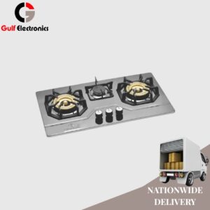 KITCHEN BUILT IN HOB #ST-3000 BRASS BURNER -BLACK