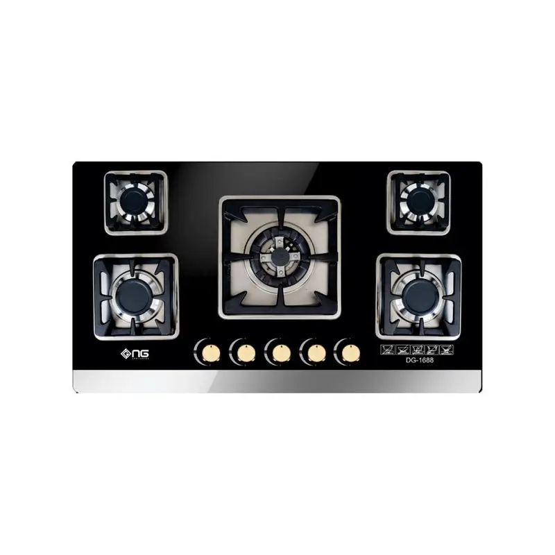Nasgas DG-GN5 555 Glass Top Gas Kitchen Hob