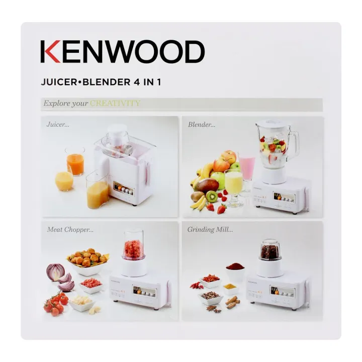 Kenwood JEP-00-400WH 4-in-1 Juicer Blender