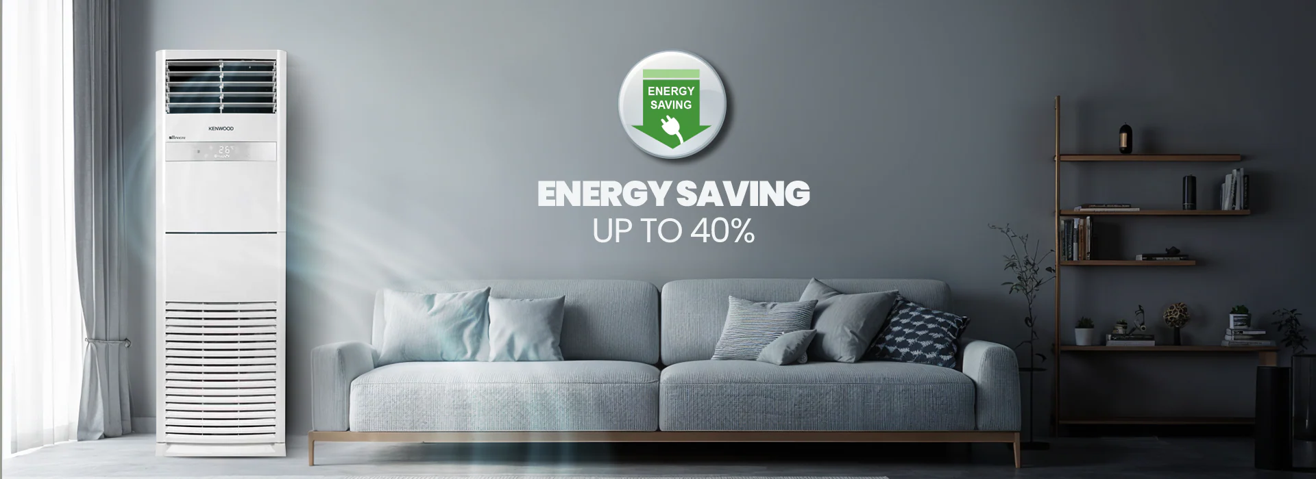 Kenwood KEB-2446FHI E-Breeze 2 Ton Floor Standing Inverter AC