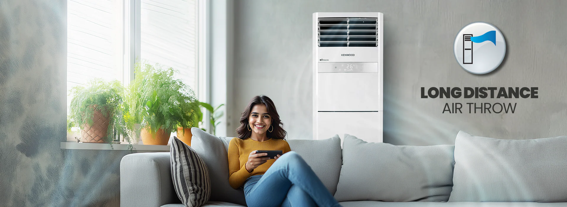 Kenwood KEB-2446FHI E-Breeze 2 Ton Floor Standing Inverter AC