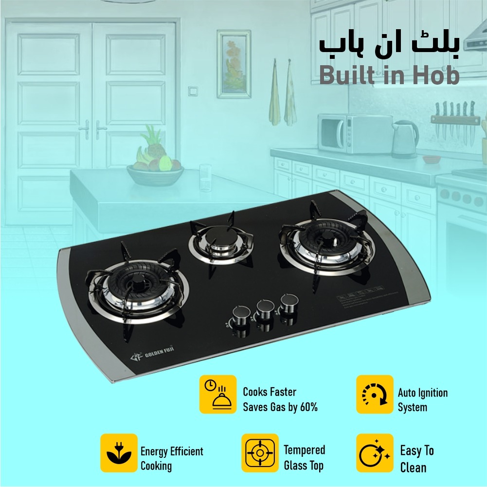 Golden Fuji #GT‑3(80) Kitchen Built‑In Hob