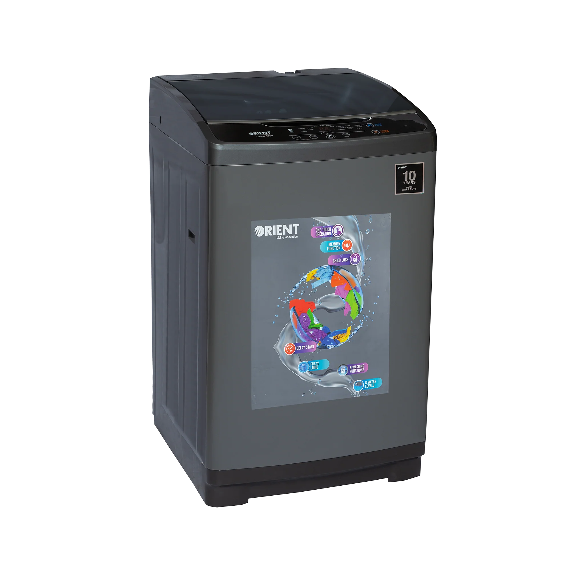 Orient Twister 1150 Metallic Grey Washing Machine