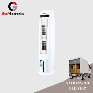 Geepas GAC 9449 White Colour Double Blower Floor Standing Room Air Cooler