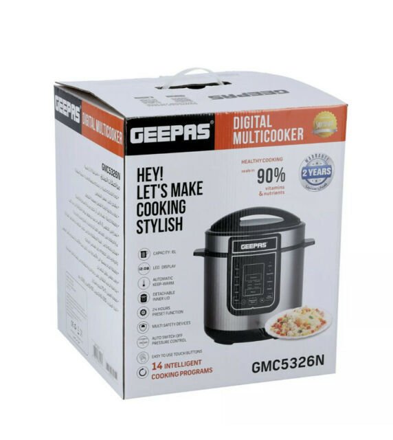 GEEPAS 14-In-1 Digital Multi-Cooker and Pressure Cooker