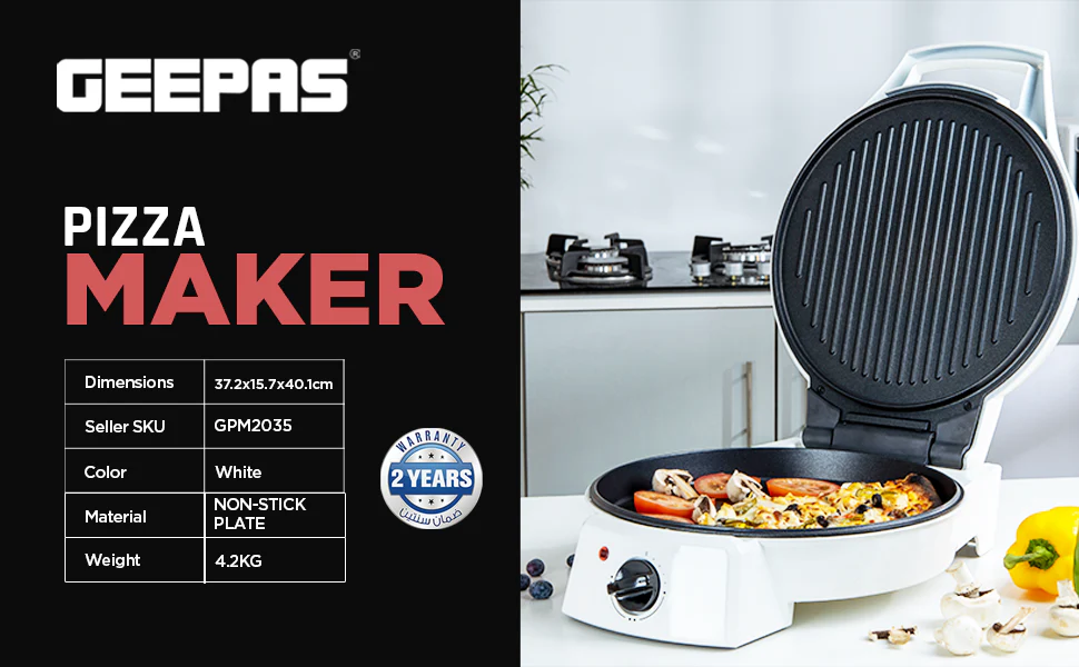 Geepas 11 Inch Black Pizza Maker