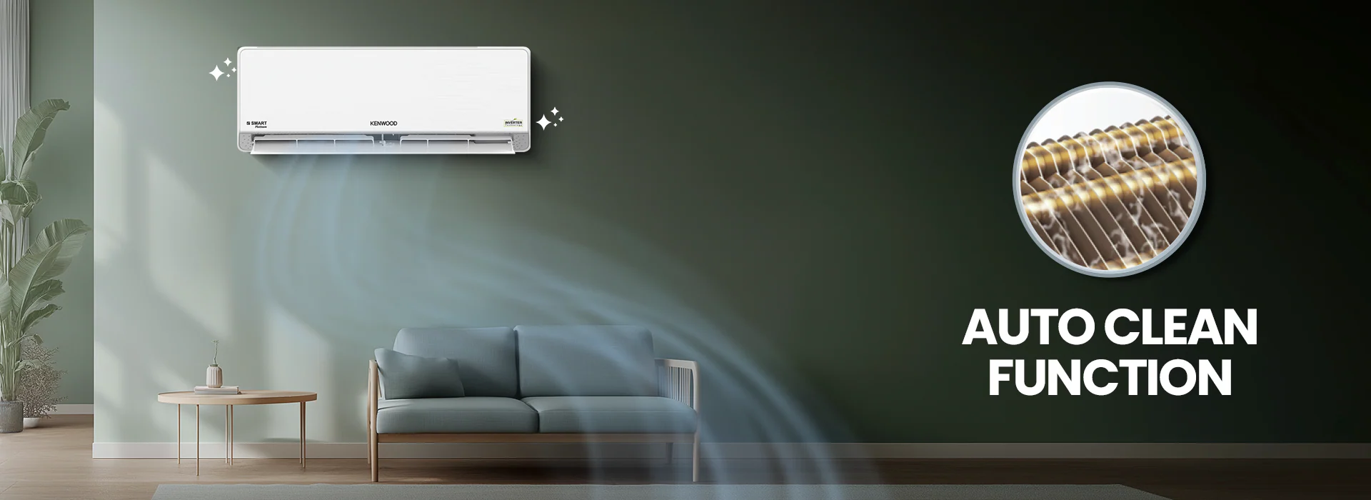 Kenwood KES‑1861S E‑Smart Platinum 1.5 Ton Inverter Split AC