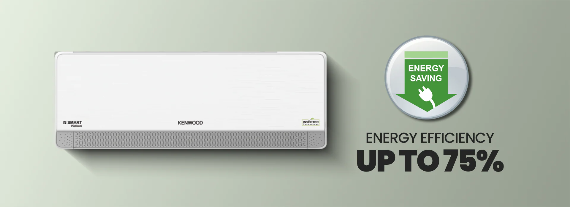 Kenwood KES‑1861S E‑Smart Platinum 1.5 Ton Inverter Split AC